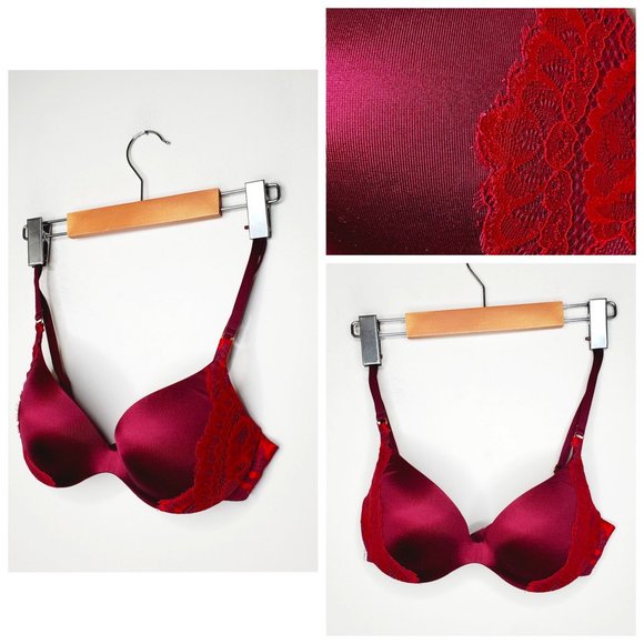 La SENZA Other - LA SENZA Body Kiss Bordeaux Lace Push Up Bra